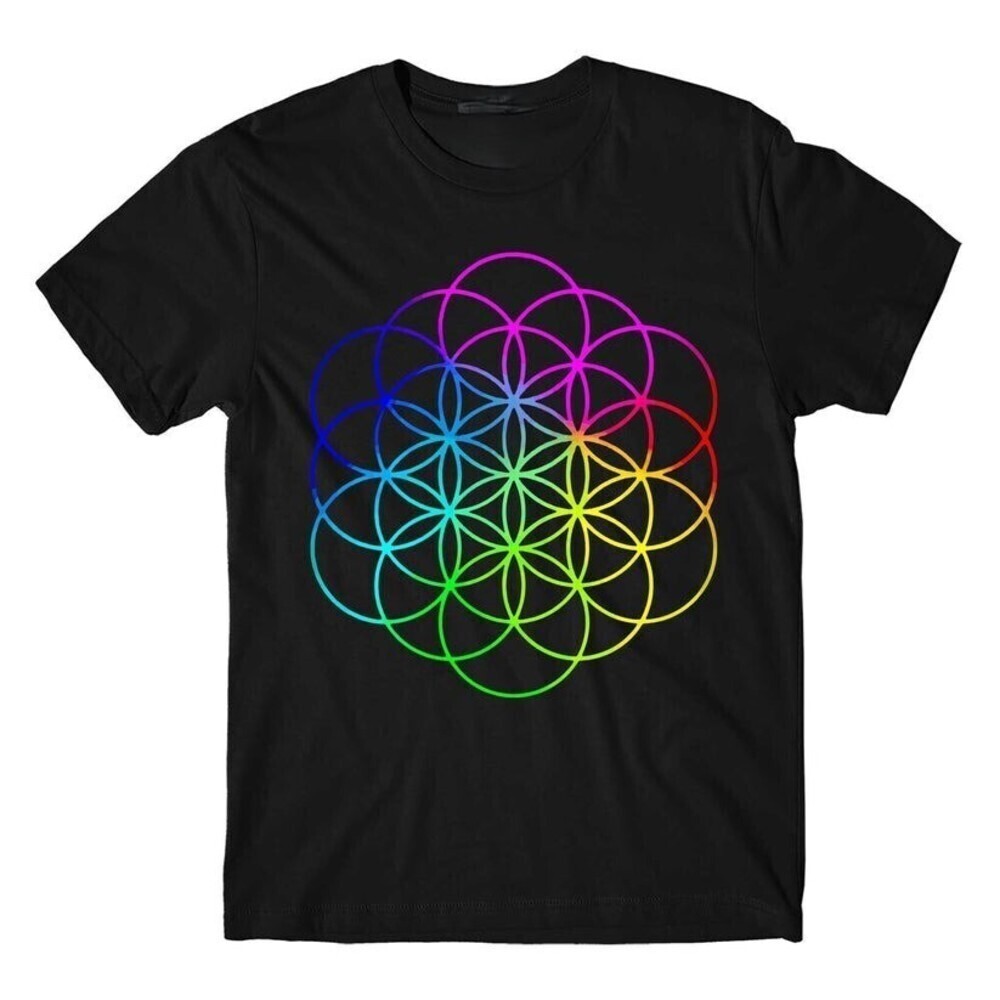 Flower Of Life Sacred Geometry Spiritual Graphic T-Shirt